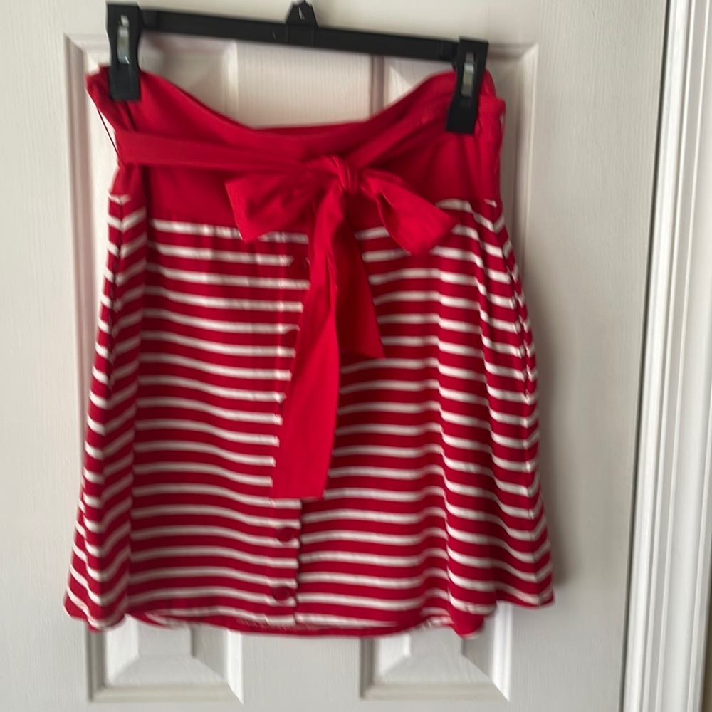 Tulle red and white skirt